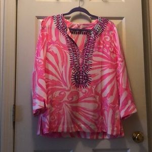 EUC Lilly Pulitzer Silk Tunic